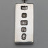 1977 British pure silver Jubilee ingot pendant 31g with pure silver necklace BJK